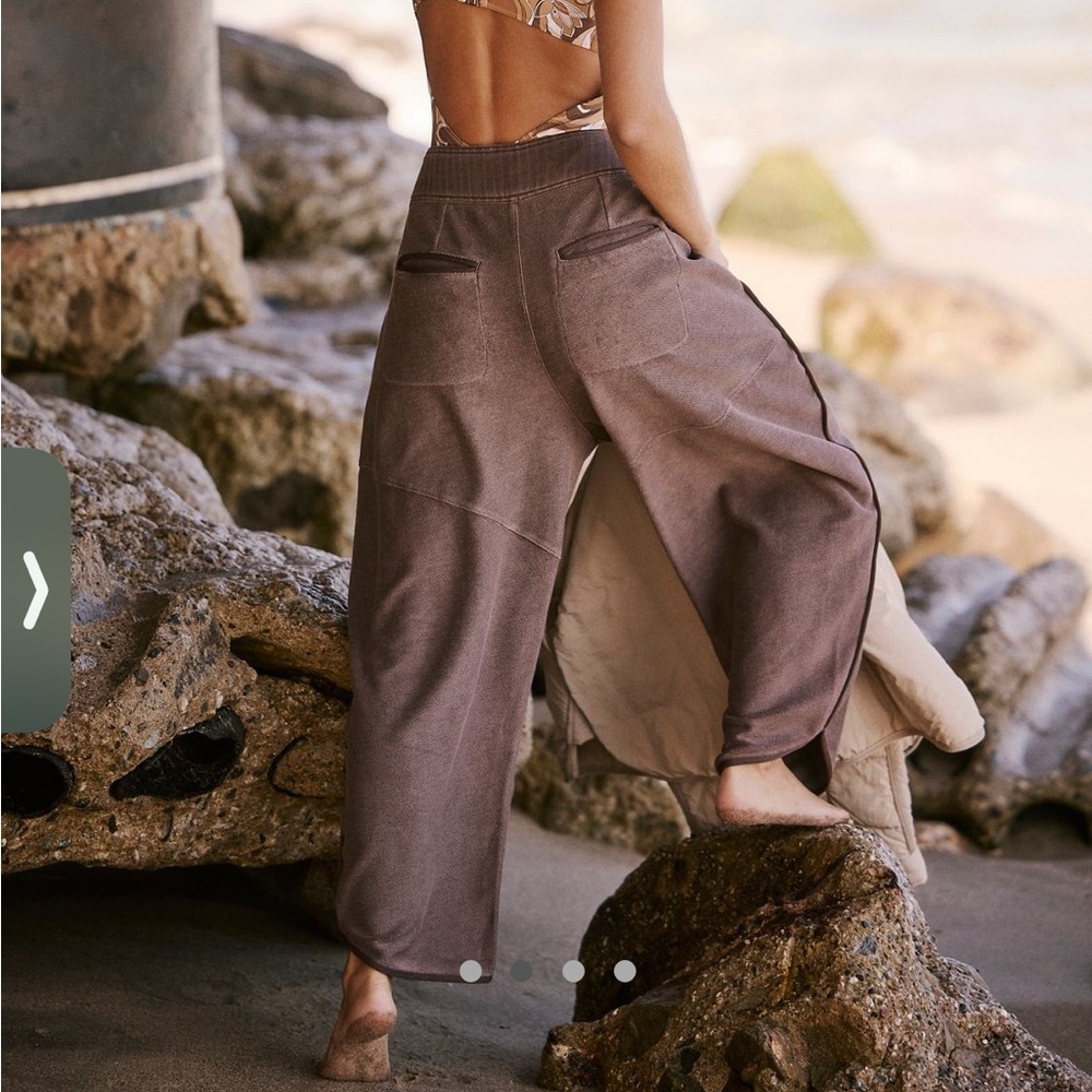 FP Movement by Free People Brown Wide-Leg Utility Pants - Picture 2 of 6